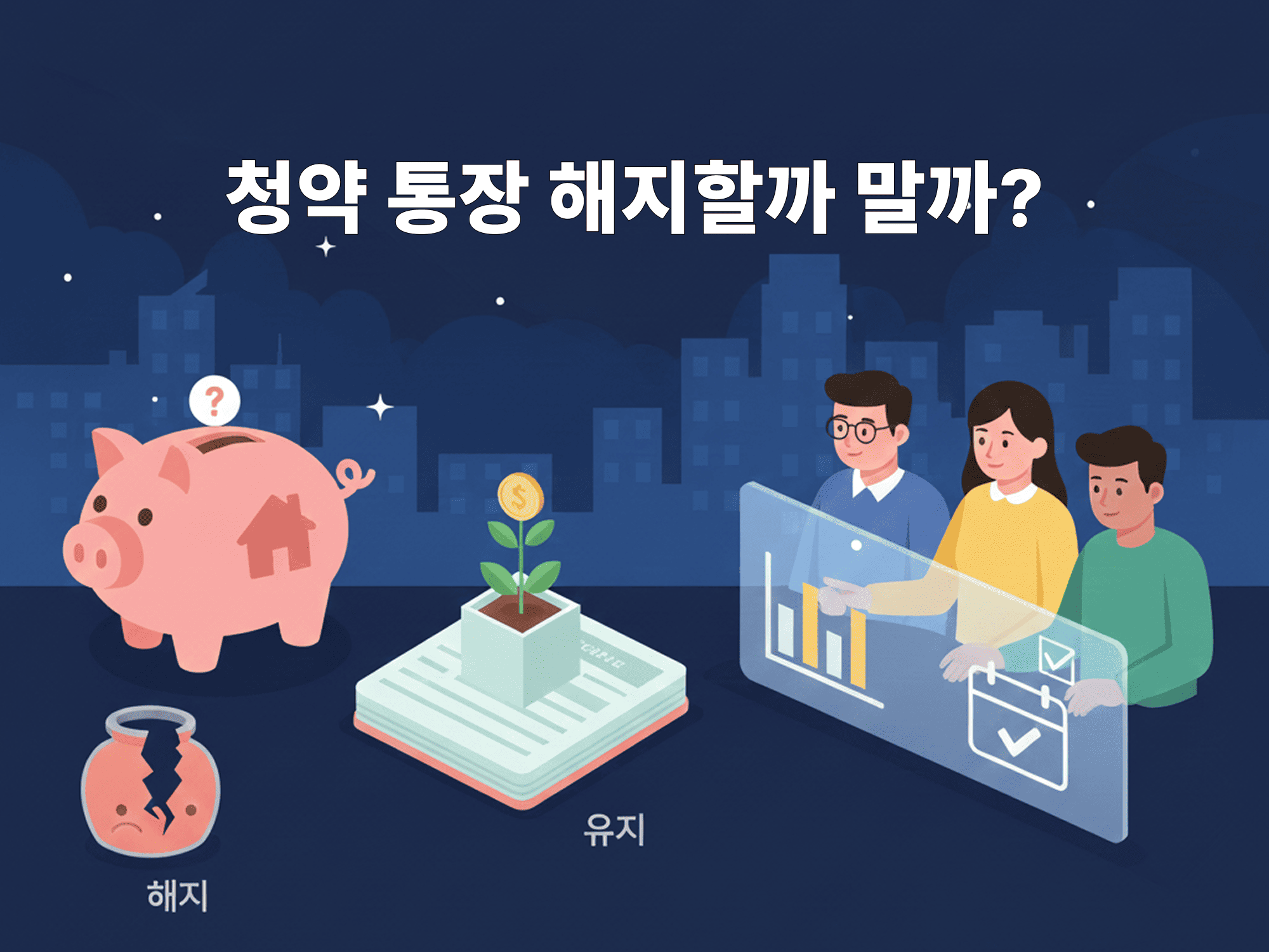 Cover Image for 청약통장 해지할까 말까? 납입금·유지 전략 한 번에 정리